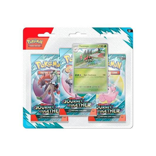 Pokémon TCG: Scarlet & Violet—Journey Together 3-Pack Blister [Yanmega] – SVP 187 Promo