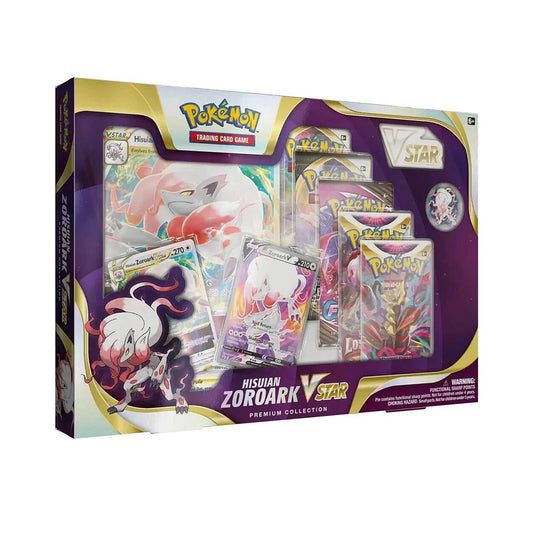 Pokémon TCG: Hisuian Zoroark VSTAR Premium Collection – 6 Booster Packs