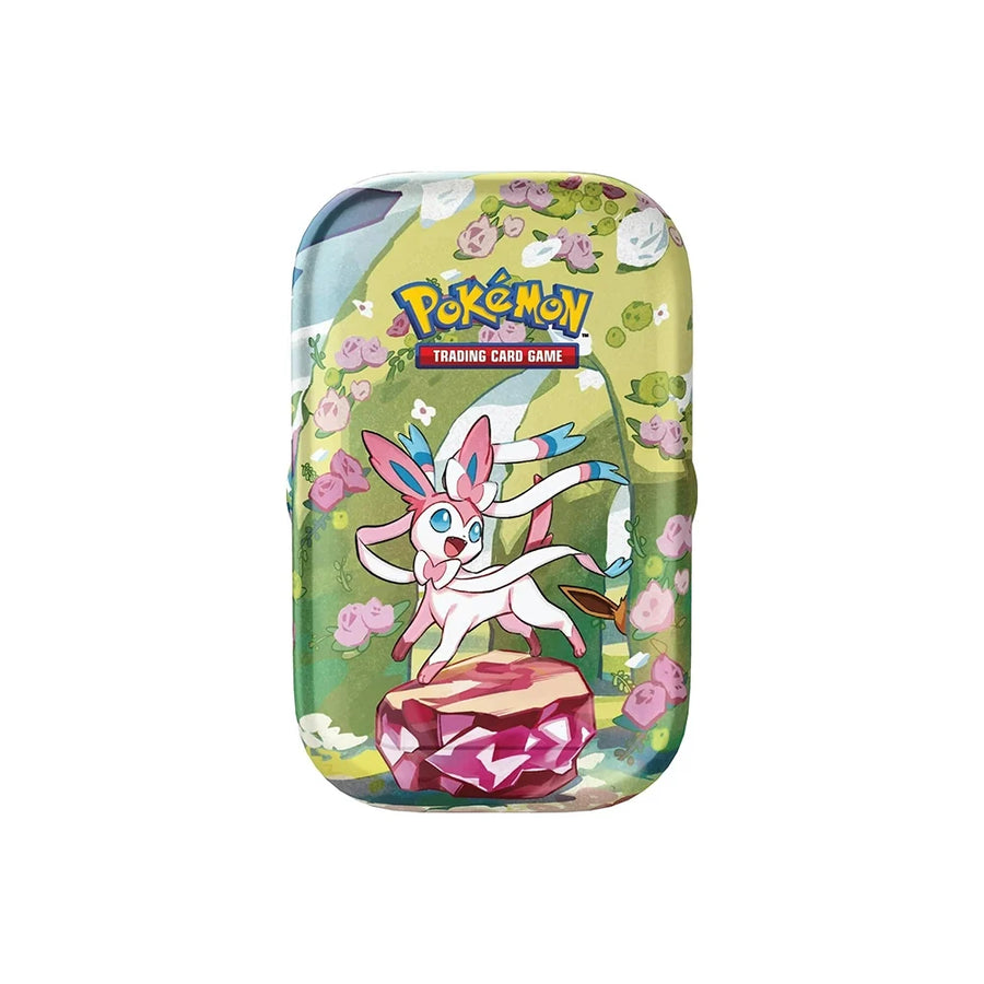 Pokémon TCG: Scarlet & Violet—Prismatic Evolutions Sylveon Mini Tin – 2 Booster Packs