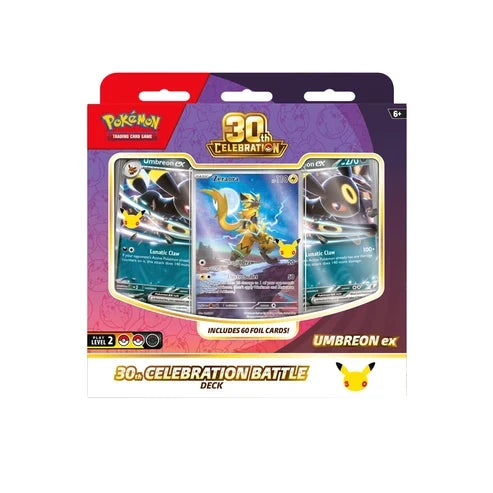Pokémon TCG: 30th Celebration Battle Deck—Umbreon ex – 60-Card All-Foil Deck [Preorder]