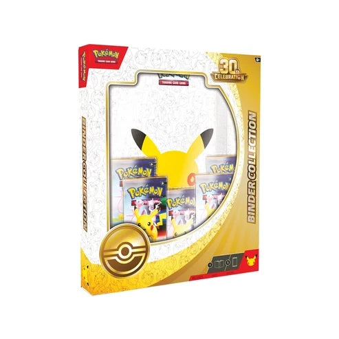 Pokémon TCG: 30th Celebration Binder Collection – 5 Booster Packs & 9-Pocket Binder [Preorder]