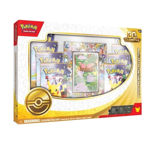 Pokémon TCG: 30th Celebration Ditto Premium Collection – 8 Booster Packs & Acrylic Display [Preorder]