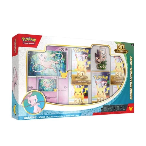 Pokémon TCG: 30th Celebration Figure Collection—Mew – 5 Booster Packs & Figure [Preorder]